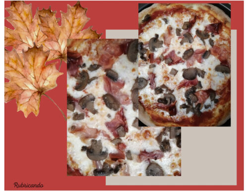 Pizza funghi e speck